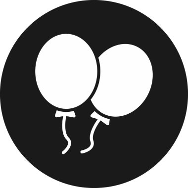 parti balonları simgesi, basit biçim