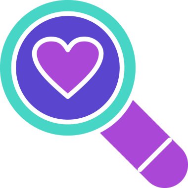 Kalp. Web simgesi basit illüstrasyon