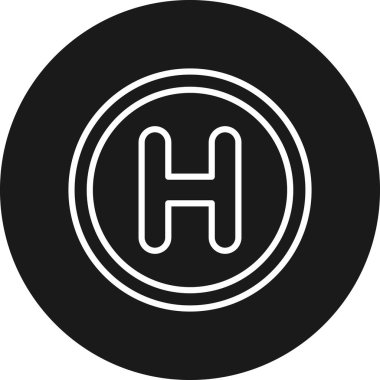 Siyah çizgili çember simgesi, çember çember, yuvarlak daire şekil vektör çizimi, basit tasarım ögesi, sembol