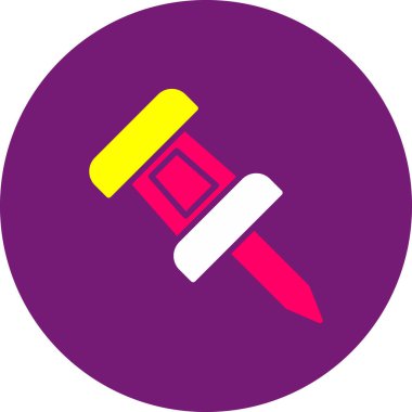 Boya fırçası simgesinin vektör illüstrasyonu