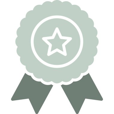 Rozet simgesi, vektör illüstrasyonu