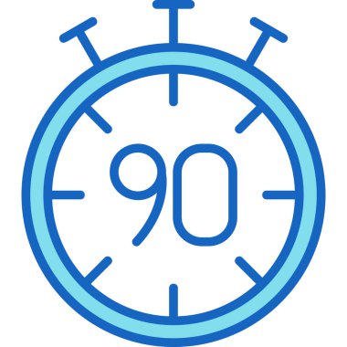 9 0 modern simgenin vektör illüstrasyonu