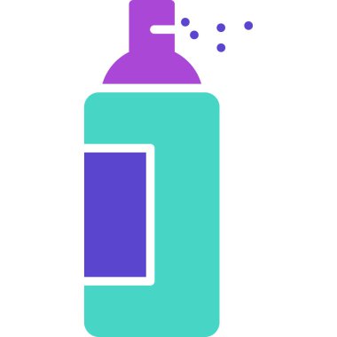 Bir şişe su ikonunun vektör çizimi