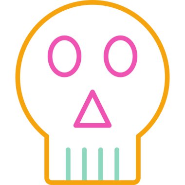 Cadılar Bayramı. Web simgesi basit illüstrasyon