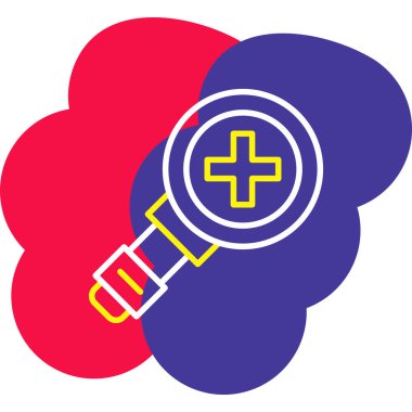 Tıbbi bir simgenin vektör illüstrasyonu