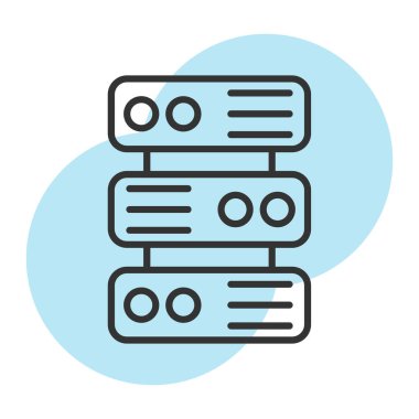 ağ sunucusu vektör illüstrasyonu