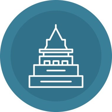 yapı binası simgesi ana hatları biçiminde