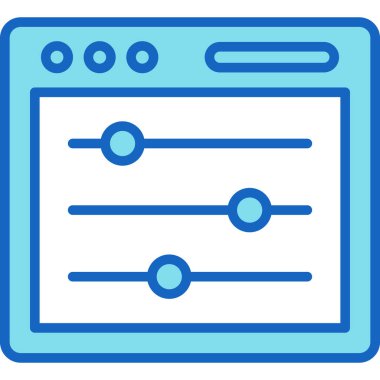 Web sayfası simgesi basit tasarım