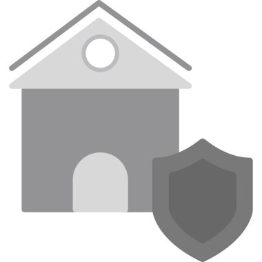 Bir ev simgesinin vektör illüstrasyonu