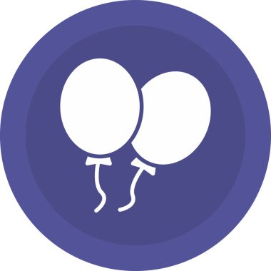 balonlar web simgesi, basit tasarım illüstrasyonu