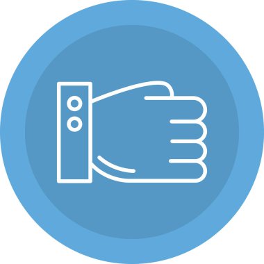 Kontrol paneli simgesiyle el. vektör illüstrasyonu