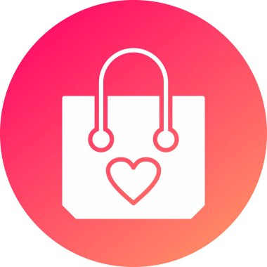 Alışveriş poşeti ikon vektör illüstrasyonu