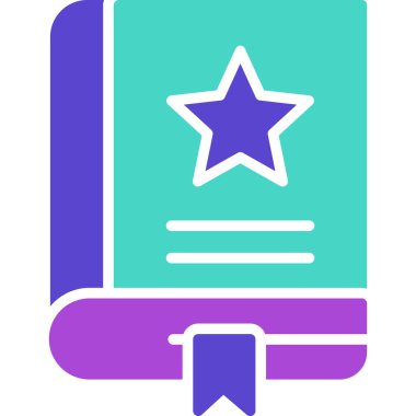 Kitap. Web simgesi basit illüstrasyon