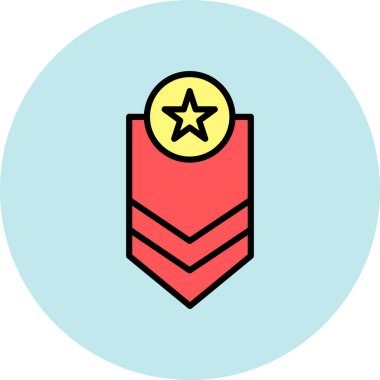 Yıldız simgesinin vektör illüstrasyonu