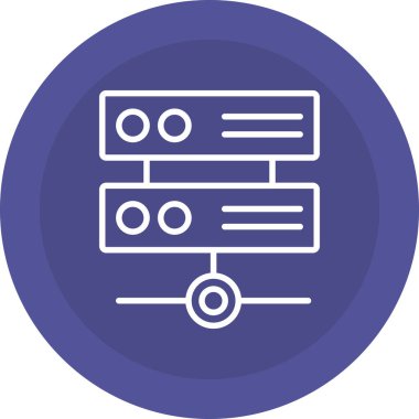 Tarayıcı veri ağı simgesi ana hat biçiminde