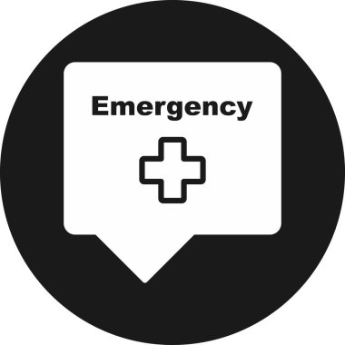 Acil durum işaretinin vektör çizimi