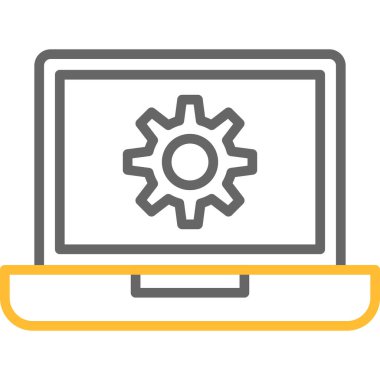 Web geliştirme renkli vektör simgesi