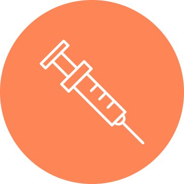 Şırınga web simgesi vektör çizimi