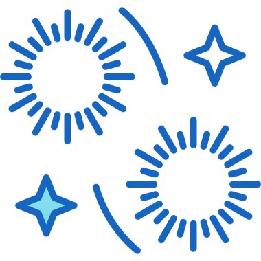 Çizgili simgesi beyaz arkaplanda izole edilmiş çizgi yıldızları. Gecenin yıldızı. Renkli taslak konsepti. vektör.