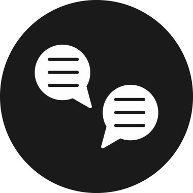 konuşma kabarcığı vektörü simgesi