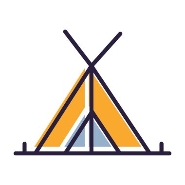 kamp çadır kamp ateşi ile