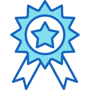 ödül rozeti simgesi vektör illüstrasyon