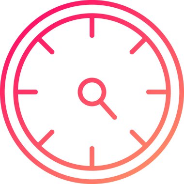 Saat simgesi vektör illüstrasyonu