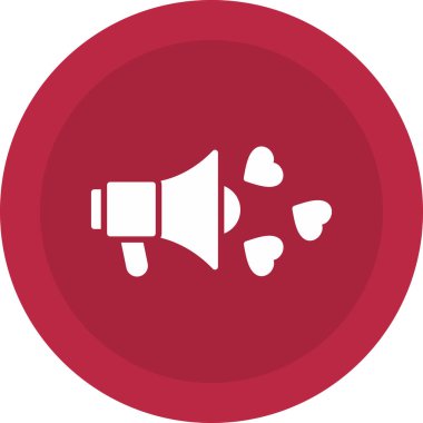 megafon simgesi, vektör illüstrasyonu