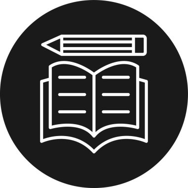 kitap simgesi vektör illüstrasyonu