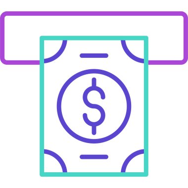 para çantası ikon vektör illüstrasyonu