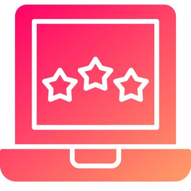 dizüstü bilgisayar kutsal kişilerin resmi, basit vektör çizim