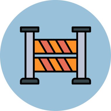 çit simgesi vektör illüstrasyonu