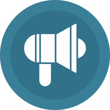 Konuşmacı. Web simgesi vektör illüstrasyonu