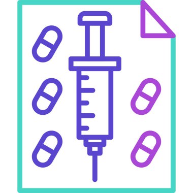Şırınga simgesi modern vektör illüstrasyonu