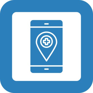 harita pin ikonu vektör illüstrasyonu