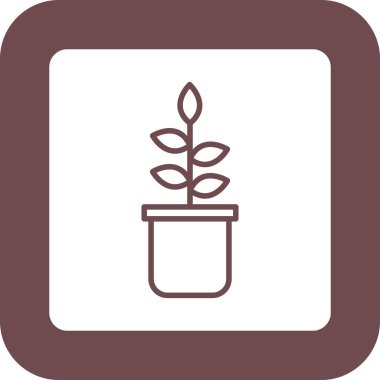 bitki simgesi vektör illüstrasyonu