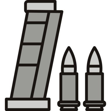 kurşun tabancası simgesi dış hat biçiminde