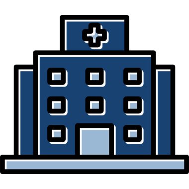 Hastane hastane sağlık ikonu