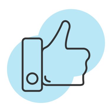 Simge vektör illüstrasyonunu parmakla