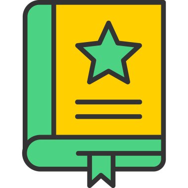 kitap ayracı eğitim simgesi