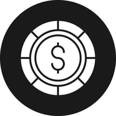 Dolar simgesi, vektör illüstrasyonu