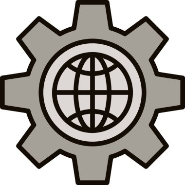 genel dişli vektör simgesi