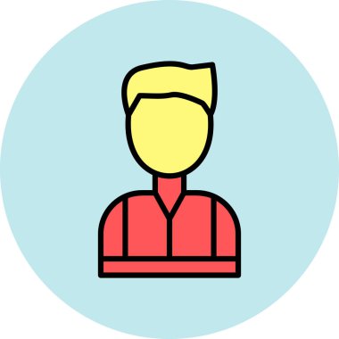 man simgesi vektör illüstrasyonu