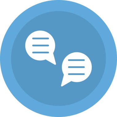 Kabarcık sohbet simge vektör çizim