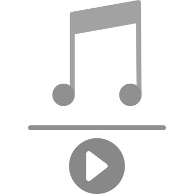 Müzik çalar simgesinin vektör illüstrasyonu