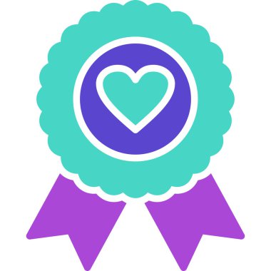 Rozet. Web simgesi basit illüstrasyon