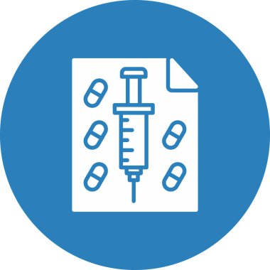Şırınga. Web simgesi basit illüstrasyon