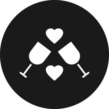 Kalp. Web simgesi basit illüstrasyon