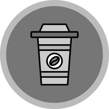 İllüstrasyon kahve makinesi simgesi