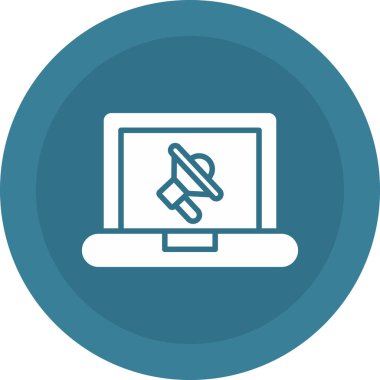 Bilgisayar simgesinin vektör illüstrasyonu